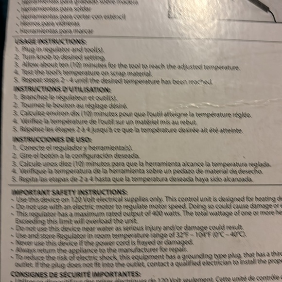 Walnut Hollow Dual Plug Temperature Regulator for use with multiple tools NEW - Picture 10 of 14